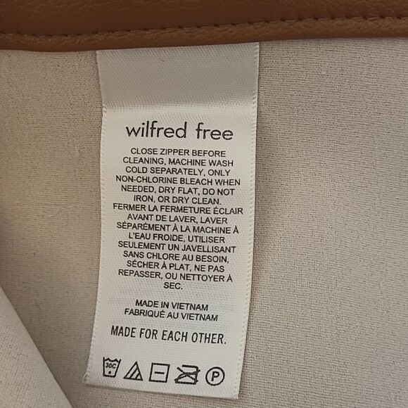 Wilfred Free Lucy Vegan Leather Utility Pants Chestnut Brown Size 10 - Picture 12 of 14